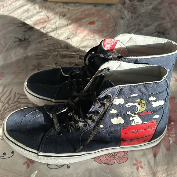Vans Sk8 hi reissue Peanuts Snoopy Flying Aces size men’s 2.7 women’s 9 - Picture 15 of 15